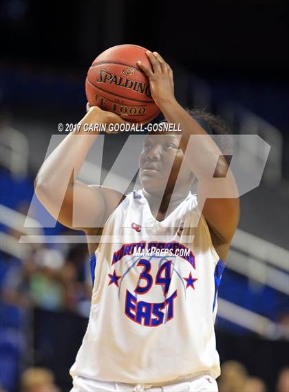 Thumbnail 1 in NCCA East vs. West All-Star Basketball photogallery.