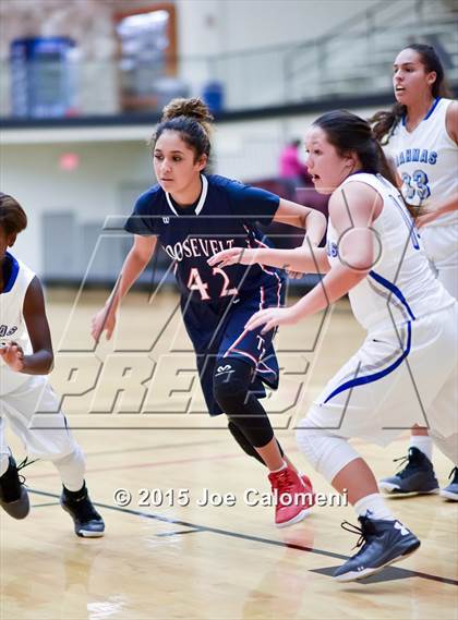 Thumbnail 1 in Roosevelt [Theodore] vs MacArthur [Douglas] (Littleton Gym) photogallery.