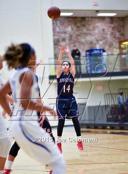 Thumbnail 1 in Roosevelt [Theodore] vs MacArthur [Douglas] (Littleton Gym) photogallery.