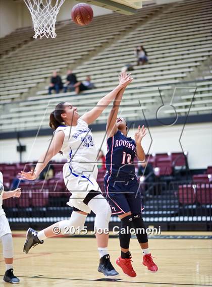 Thumbnail 1 in Roosevelt [Theodore] vs MacArthur [Douglas] (Littleton Gym) photogallery.