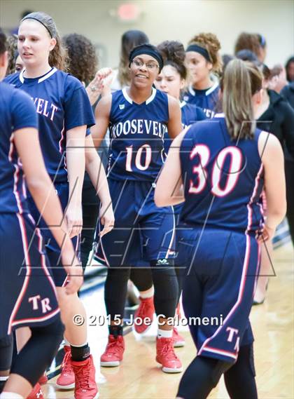 Thumbnail 1 in Roosevelt [Theodore] vs MacArthur [Douglas] (Littleton Gym) photogallery.