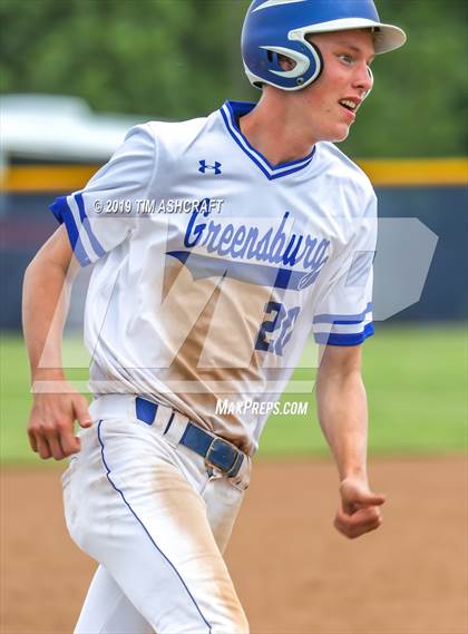 Thumbnail 3 in Madison vs. Greensburg (IHSAA 3A Sectional Semifinal) photogallery.