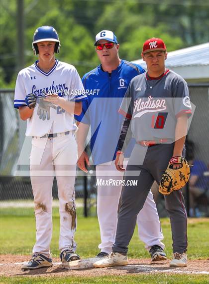 Thumbnail 1 in Madison vs. Greensburg (IHSAA 3A Sectional Semifinal) photogallery.