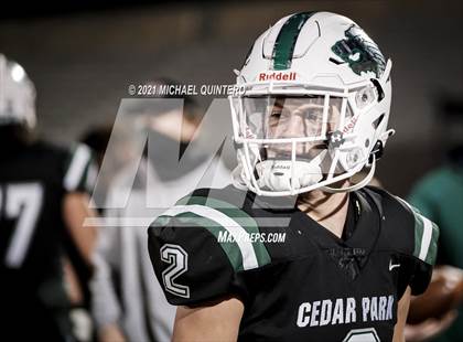 Thumbnail 2 in Cedar Park vs. Corpus Christi Veterans Memorial (UIL 5A Division I Semifinal) photogallery.