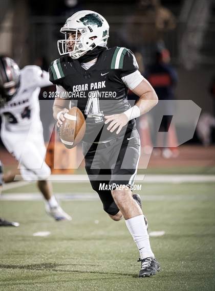 Thumbnail 2 in Cedar Park vs. Corpus Christi Veterans Memorial (UIL 5A Division I Semifinal) photogallery.