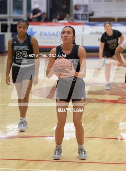 Thumbnail 2 in Cedar Park vs Galena Park (McDonald's Texas Invitational) photogallery.