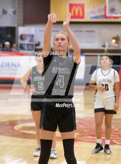 Thumbnail 1 in Cedar Park vs Galena Park (McDonald's Texas Invitational) photogallery.