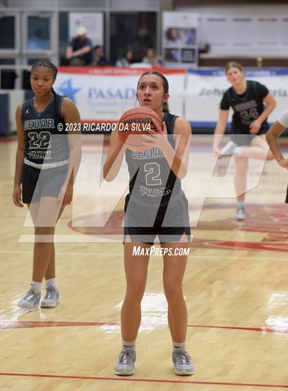 Thumbnail 1 in Cedar Park vs Galena Park (McDonald's Texas Invitational) photogallery.