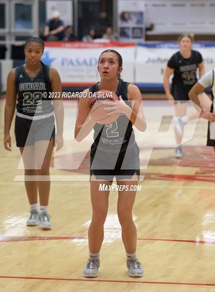 Thumbnail 3 in Cedar Park vs Galena Park (McDonald's Texas Invitational) photogallery.
