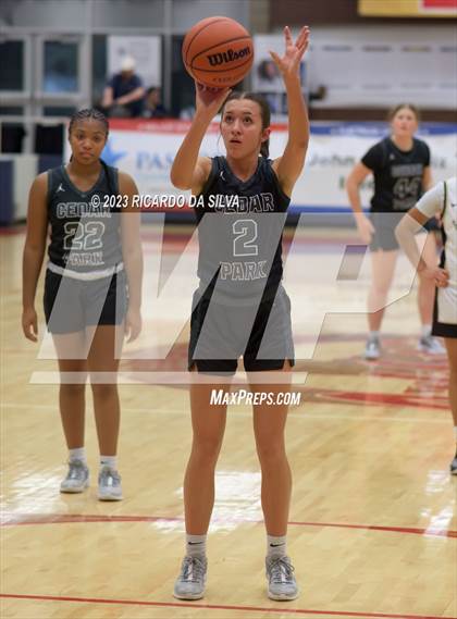 Thumbnail 1 in Cedar Park vs Galena Park (McDonald's Texas Invitational) photogallery.