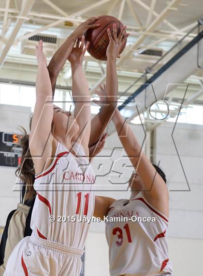Thumbnail 2 in Bloomington Christian vs. Bishop Diego (CIF SS 5A Final) photogallery.