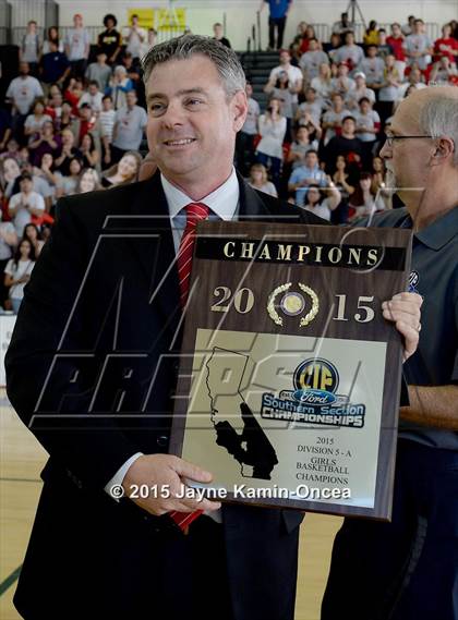Thumbnail 3 in Bloomington Christian vs. Bishop Diego (CIF SS 5A Final) photogallery.