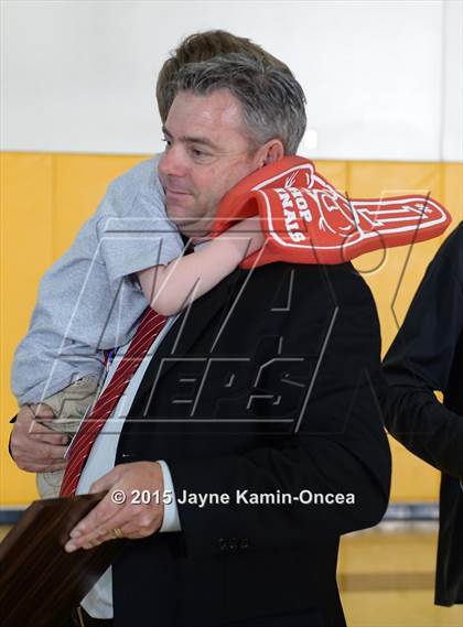 Thumbnail 1 in Bloomington Christian vs. Bishop Diego (CIF SS 5A Final) photogallery.