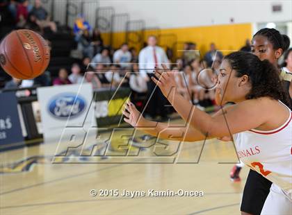 Thumbnail 3 in Bloomington Christian vs. Bishop Diego (CIF SS 5A Final) photogallery.