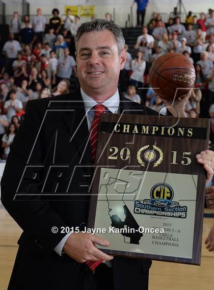 Thumbnail 2 in Bloomington Christian vs. Bishop Diego (CIF SS 5A Final) photogallery.