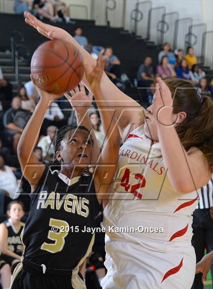Thumbnail 3 in Bloomington Christian vs. Bishop Diego (CIF SS 5A Final) photogallery.