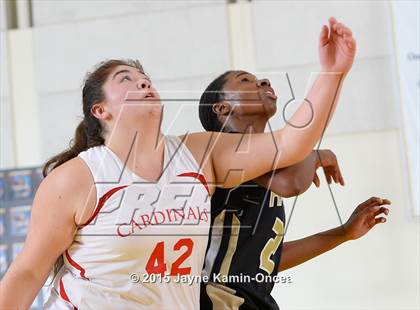 Thumbnail 3 in Bloomington Christian vs. Bishop Diego (CIF SS 5A Final) photogallery.