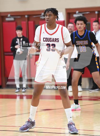 Thumbnail 1 in Simeon (IL) vs. Coronado (NV) -  (Hoophall West) photogallery.