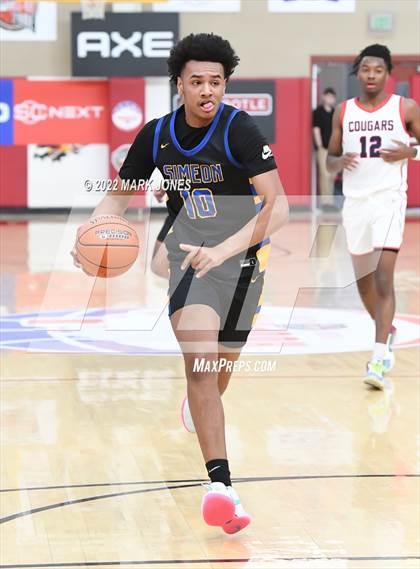 Thumbnail 1 in Simeon (IL) vs. Coronado (NV) -  (Hoophall West) photogallery.