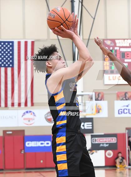 Thumbnail 2 in Simeon (IL) vs. Coronado (NV) -  (Hoophall West) photogallery.