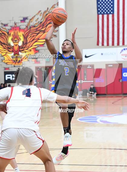 Thumbnail 2 in Simeon (IL) vs. Coronado (NV) -  (Hoophall West) photogallery.