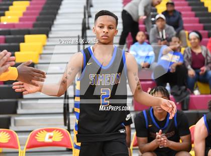 Thumbnail 2 in Simeon (IL) vs. Coronado (NV) -  (Hoophall West) photogallery.