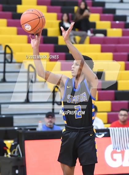 Thumbnail 1 in Simeon (IL) vs. Coronado (NV) -  (Hoophall West) photogallery.