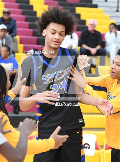 Thumbnail 1 in Simeon (IL) vs. Coronado (NV) -  (Hoophall West) photogallery.
