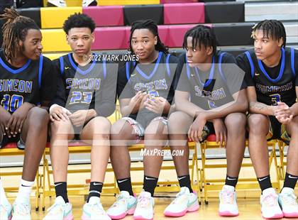 Thumbnail 3 in Simeon (IL) vs. Coronado (NV) -  (Hoophall West) photogallery.