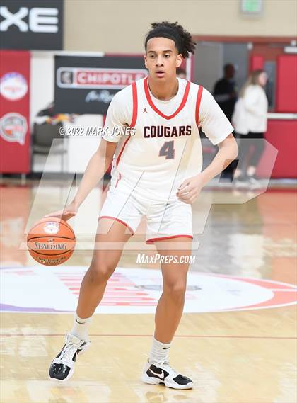 Thumbnail 2 in Simeon (IL) vs. Coronado (NV) -  (Hoophall West) photogallery.