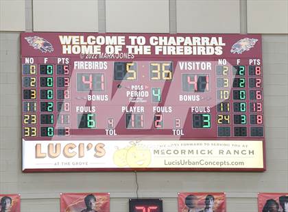 Thumbnail 1 in Simeon (IL) vs. Coronado (NV) -  (Hoophall West) photogallery.