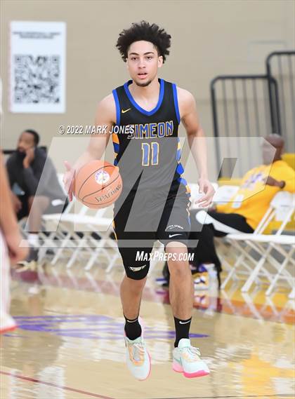 Thumbnail 3 in Simeon (IL) vs. Coronado (NV) -  (Hoophall West) photogallery.