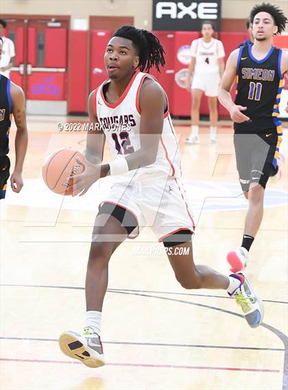 Thumbnail 3 in Simeon (IL) vs. Coronado (NV) -  (Hoophall West) photogallery.