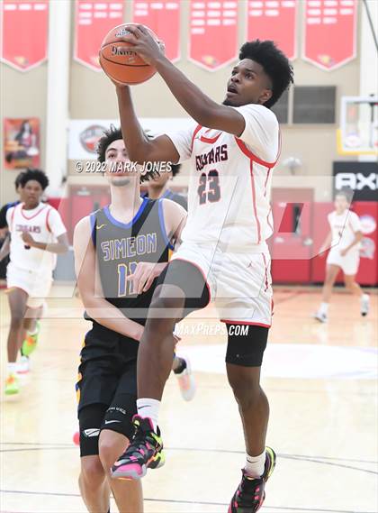 Thumbnail 2 in Simeon (IL) vs. Coronado (NV) -  (Hoophall West) photogallery.