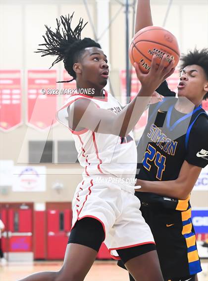 Thumbnail 1 in Simeon (IL) vs. Coronado (NV) -  (Hoophall West) photogallery.