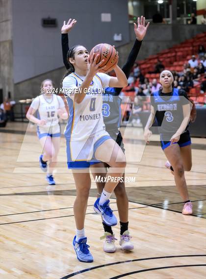 Thumbnail 3 in Hebron vs. Boswell (UIL Basketball 6A Area) photogallery.