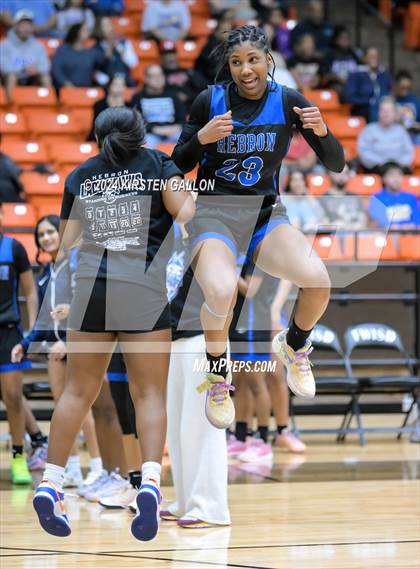 Thumbnail 1 in Hebron vs. Boswell (UIL Basketball 6A Area) photogallery.