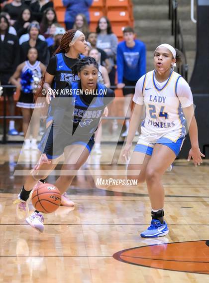 Thumbnail 3 in Hebron vs. Boswell (UIL Basketball 6A Area) photogallery.