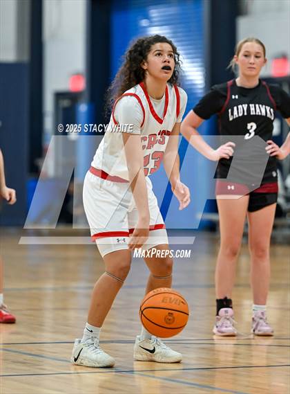 Thumbnail 3 in Santa Fe Catholic vs. Strawberry Crest (Tampa Bay Christmas Invitational) photogallery.