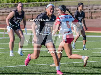 Thumbnail 3 in Hawaii Prep vs Kahuku (HHSAA Consolation Bracket) photogallery.