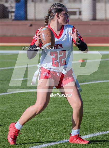 Thumbnail 2 in Hawaii Prep vs Kahuku (HHSAA Consolation Bracket) photogallery.