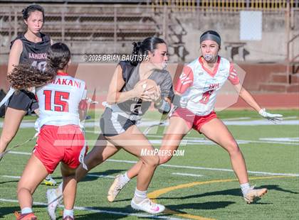 Thumbnail 2 in Hawaii Prep vs Kahuku (HHSAA Consolation Bracket) photogallery.