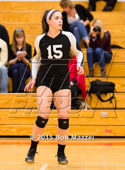 Thumbnail 3 in Aquinas [St. Thomas] vs Southern (OHSAA D4 Columbiana District Playoff) photogallery.
