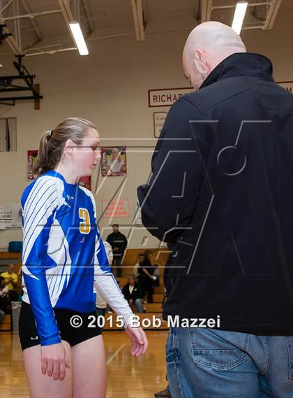 Thumbnail 3 in Aquinas [St. Thomas] vs Southern (OHSAA D4 Columbiana District Playoff) photogallery.