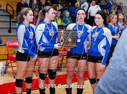 Thumbnail 3 in Aquinas [St. Thomas] vs Southern (OHSAA D4 Columbiana District Playoff) photogallery.