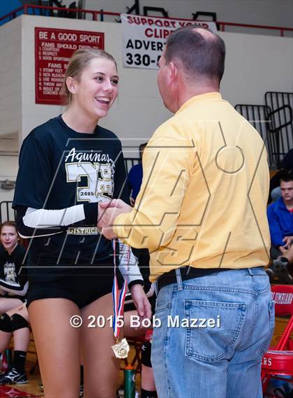 Thumbnail 2 in Aquinas [St. Thomas] vs Southern (OHSAA D4 Columbiana District Playoff) photogallery.