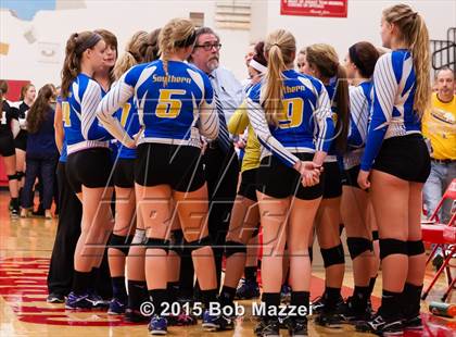 Thumbnail 3 in Aquinas [St. Thomas] vs Southern (OHSAA D4 Columbiana District Playoff) photogallery.