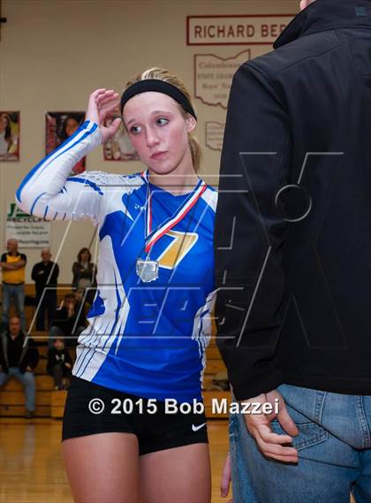 Thumbnail 1 in Aquinas [St. Thomas] vs Southern (OHSAA D4 Columbiana District Playoff) photogallery.