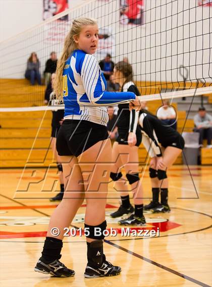 Thumbnail 1 in Aquinas [St. Thomas] vs Southern (OHSAA D4 Columbiana District Playoff) photogallery.