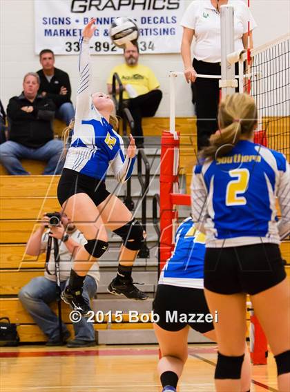 Thumbnail 2 in Aquinas [St. Thomas] vs Southern (OHSAA D4 Columbiana District Playoff) photogallery.